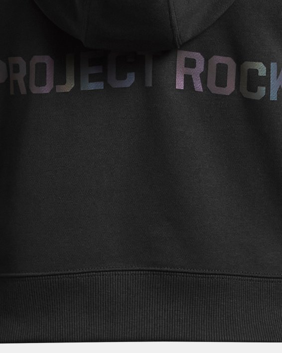Damestop Project Rock Heavyweight Terry met volledige rits, Black, pdpMainDesktop image number 5