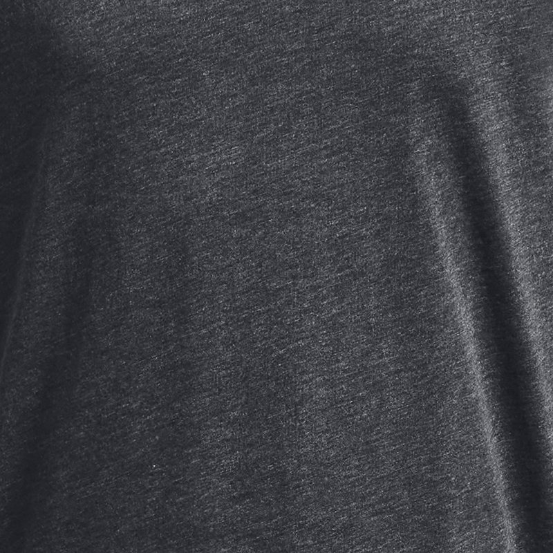 Jongensshirt Under Armour Logo Wordmark met korte mouwen Zwart Medium Heather / Wit / Mod Grijs YXS (122 - 127 cm)