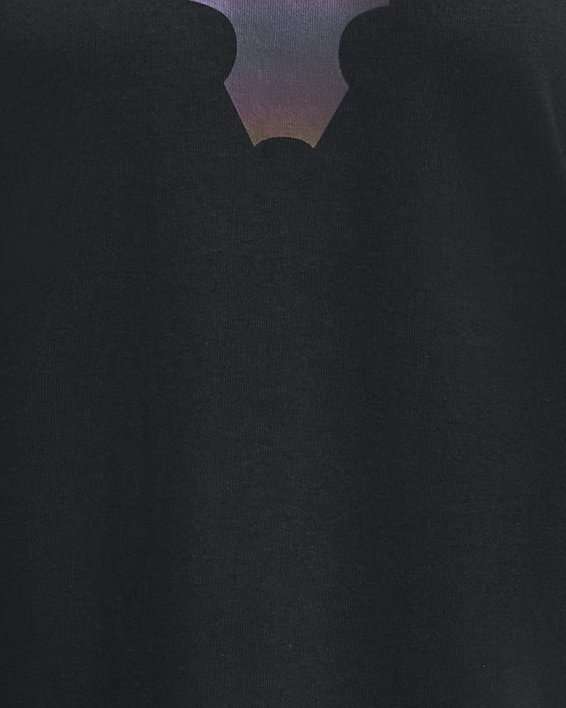 Damesshirt Project Rock Night Shift Heavyweight met korte mouwen, Black, pdpMainDesktop image number 4