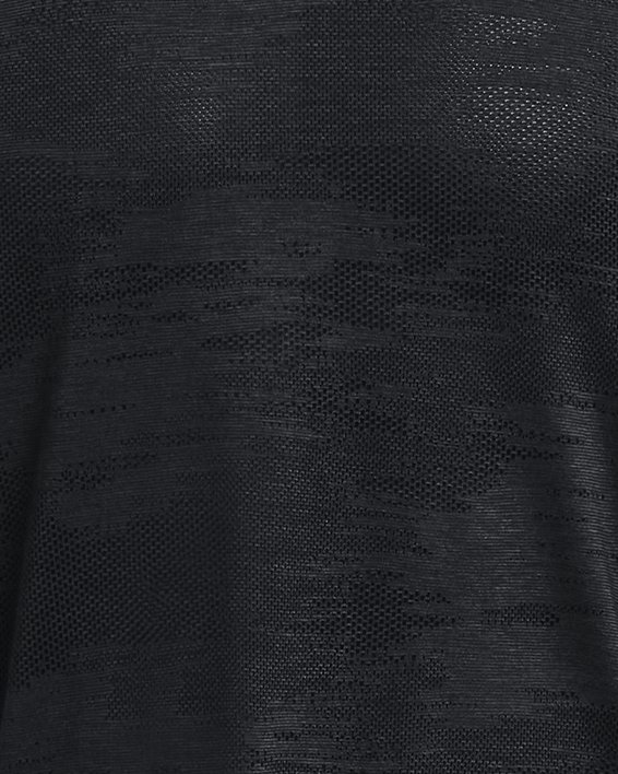 Men's UA Streaker Speed Camo Short Sleeve in Black image number 4