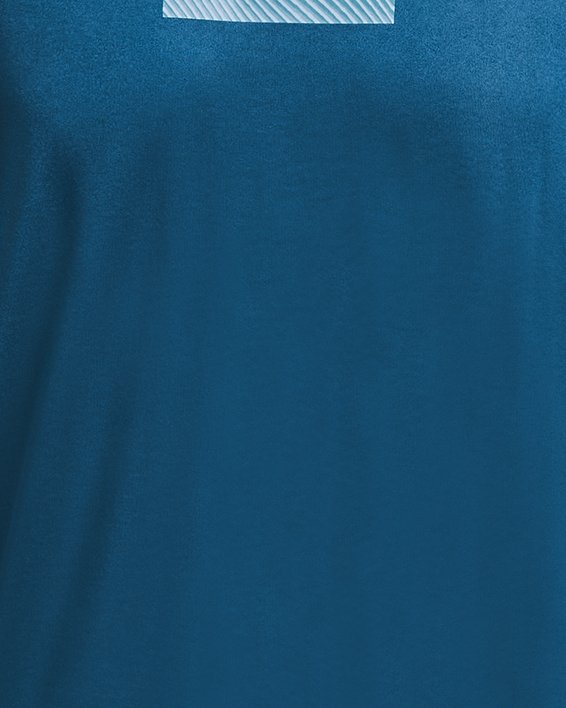 Haut à manches courtes UA Tech™ Print Fill pour homme, Blue, pdpMainDesktop image number 4