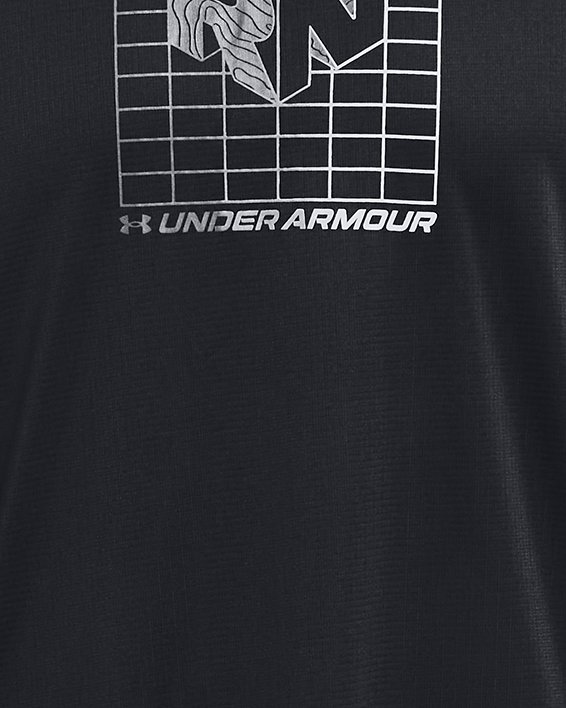 เสื้อแขนสั้น UA Speed Stride Graphic สำหรับผู้ชาย in Black image number 4