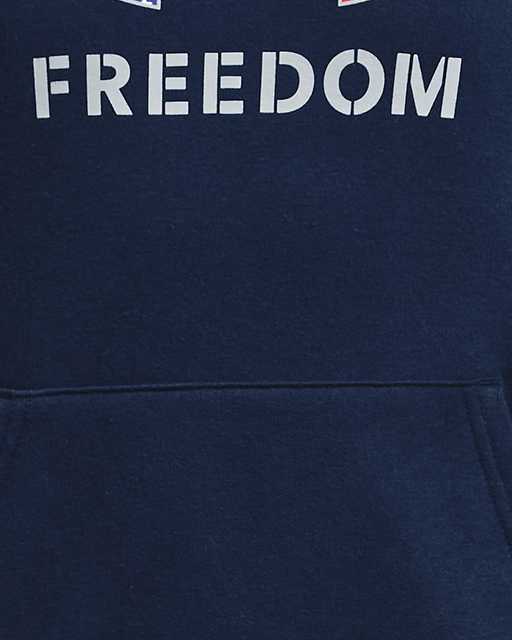 Boys' UA Freedom Rival Fleece Big Flag Logo Hoodie