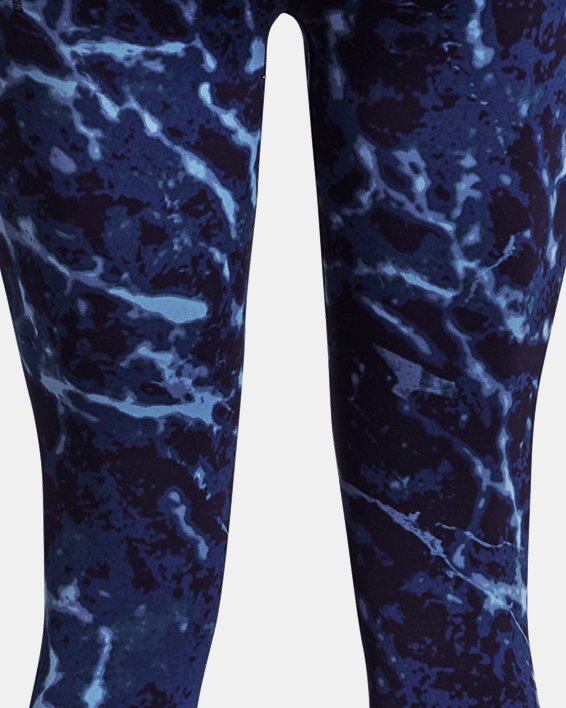 Women's Project Rock Crossover Lets Go Printed Ankle Leggings in Blue image number 8