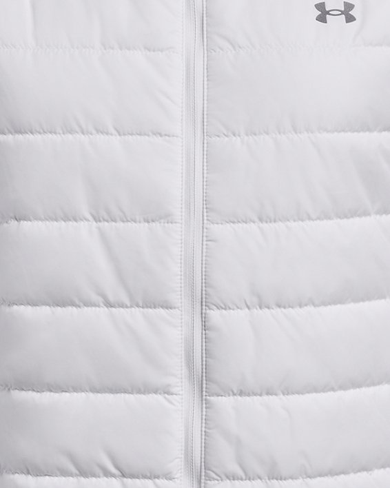 Women's UA Storm Insulated Run Hybrid Jacket, White, pdpMainDesktop image number 5