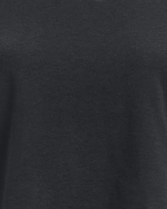 Meisjesshirt UA Crop Sportstyle Logo met korte mouwen, Black, pdpMainDesktop image number 0