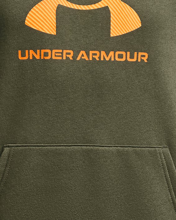 Boys' UA Rival Fleece Big Logo Print Fill Hoodie