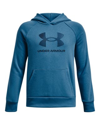 Boys' UA Rival Fleece Big Logo Print Fill Hoodie | Under Armour