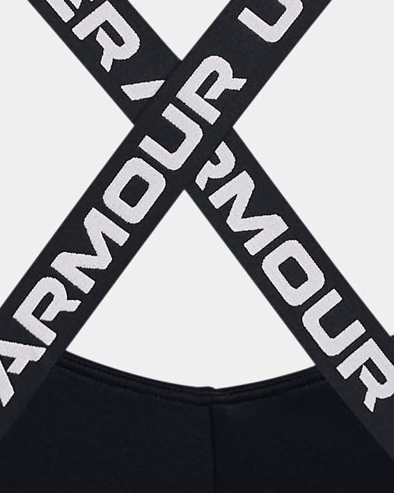 Under Armour 1366986 Womens Sz Small Black/White Wordmark Strappy