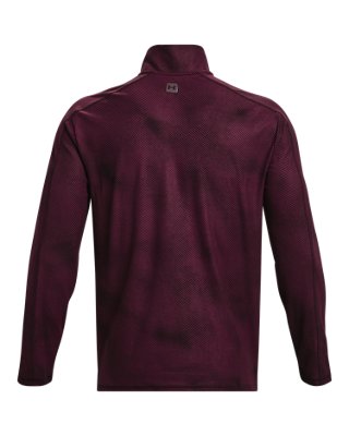 Sudadera UA Meridian Printed &frac14; Zip para hombre, Red, pdpMainDesktop image number 8