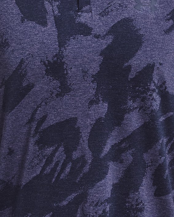 Camiseta con cremallera de ¼ UA Playoff Printed para hombre, Blue, pdpMainDesktop image number 4
