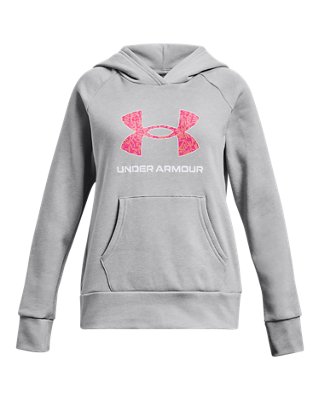 Under Armour Rival Flc Bl Print Hdy — 001-LT. GRY.