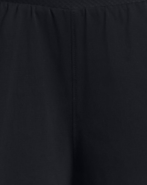 Women's UA Pro Runner Split Shorts, Black, pdpMainDesktop image number 4