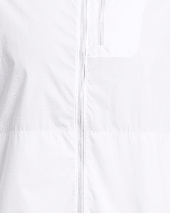 Men's UA Launch Lightweight Jacket, White, pdpMainDesktop image number 5