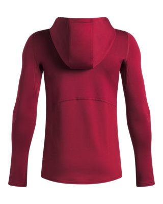 Худи Under Armour ColdGear® ½ Zip для мальчиков, цвет: Красный / Чёрный — фото 2