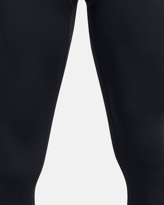 Men's Pro Body III Fleece Lined Poly Elastane Legging Pants Black / Silver