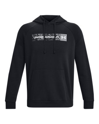 UA Rival Fleece Camo Chest Stripe, Black, pdpMainDesktop image number 4