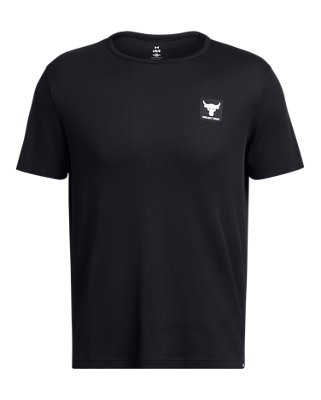 Playera con cuello redondo y manga corta Project Rock Authentic para hombre, Black, pdpMainDesktop image number 2