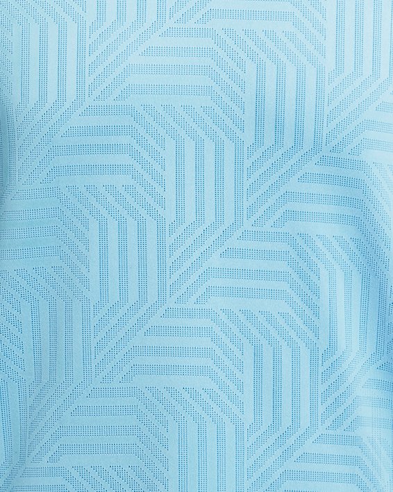 Men's UA Tech™ Vent Geotessa Short Sleeve, Blue, pdpMainDesktop image number 3