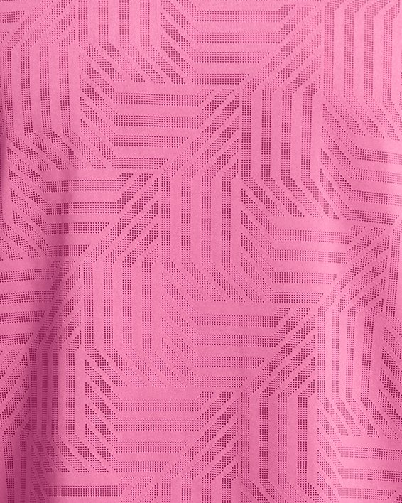 Men's UA Tech™ Vent Geotessa Short Sleeve, Pink, pdpMainDesktop image number 2