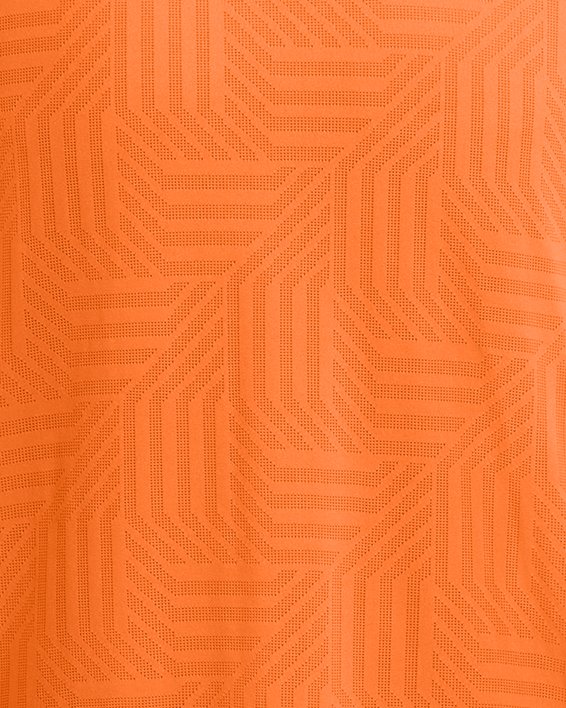 Haut à manches courtes UA Tech™ Vent Geotessa pour homme, Orange, pdpMainDesktop image number 3