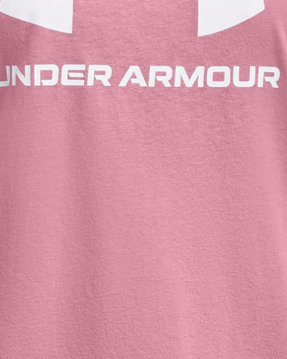 เสื้อกล้าม UA Sportstyle Logo สำหรับเด็กผู้หญิง in Pink image number 0