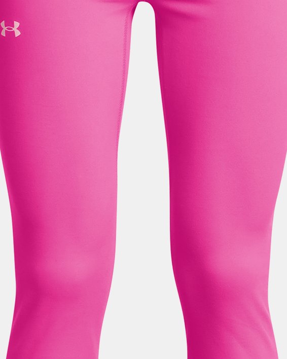 Girls' UA Motion High Rise Ankle Leggings in Pink image number 0