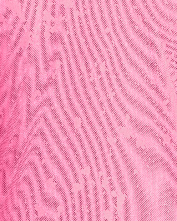 Haut à manches courtes UA Launch Splatter pour femme, Pink, pdpMainDesktop image number 3