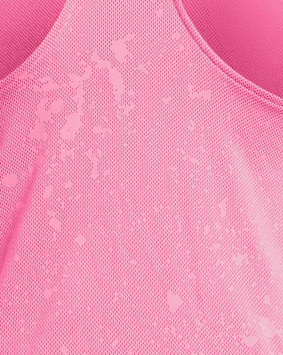 Débardeur UA Launch Splatter pour femme, Pink, pdpMainDesktop image number 3