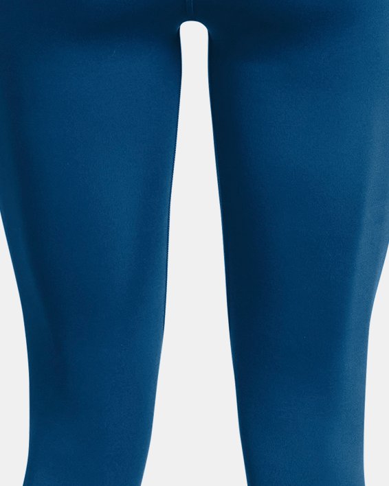 Women's UA Meridian Pintuck Ankle Leggings, Blue, pdpMainDesktop image number 7