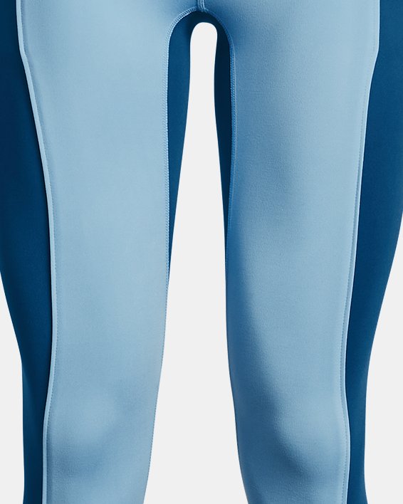 Women's UA Meridian Pintuck Ankle Leggings in Blue image number 6