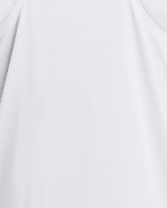 Men's UA Launch Singlet in White image number 3