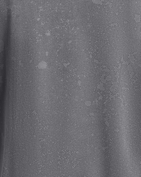 Haut à manches courtes UA Launch Splatter pour homme, Gray, pdpMainDesktop image number 3