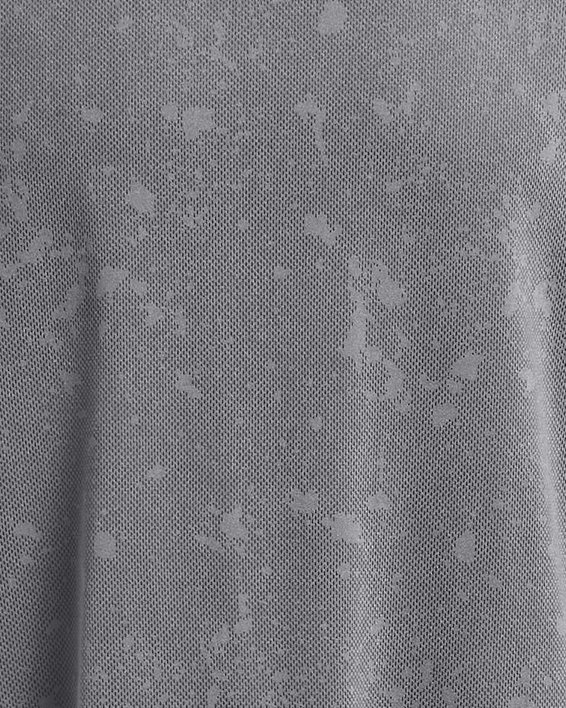 Haut à manches courtes UA Launch Splatter pour homme, Gray, pdpMainDesktop image number 2