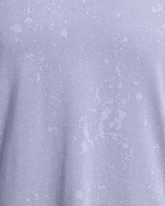 Haut à manches courtes UA Launch Splatter pour homme, Purple, pdpMainDesktop image number 2