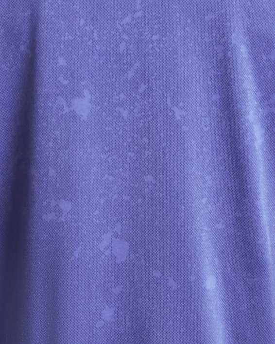 Men's UA Launch Splatter Short Sleeve, Purple, pdpMainDesktop image number 4