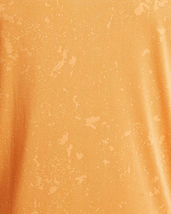 Haut à manches courtes UA Launch Splatter pour homme, Orange, pdpMainDesktop image number 3