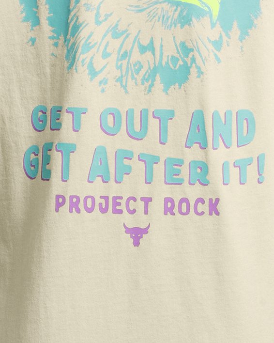 Camiseta Project Rock Balance Campus para niña, Brown, pdpMainDesktop image number 1