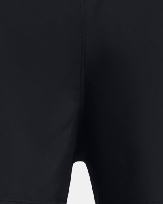 男士UA Launch 5英寸二合一短褲 in Black image number 6