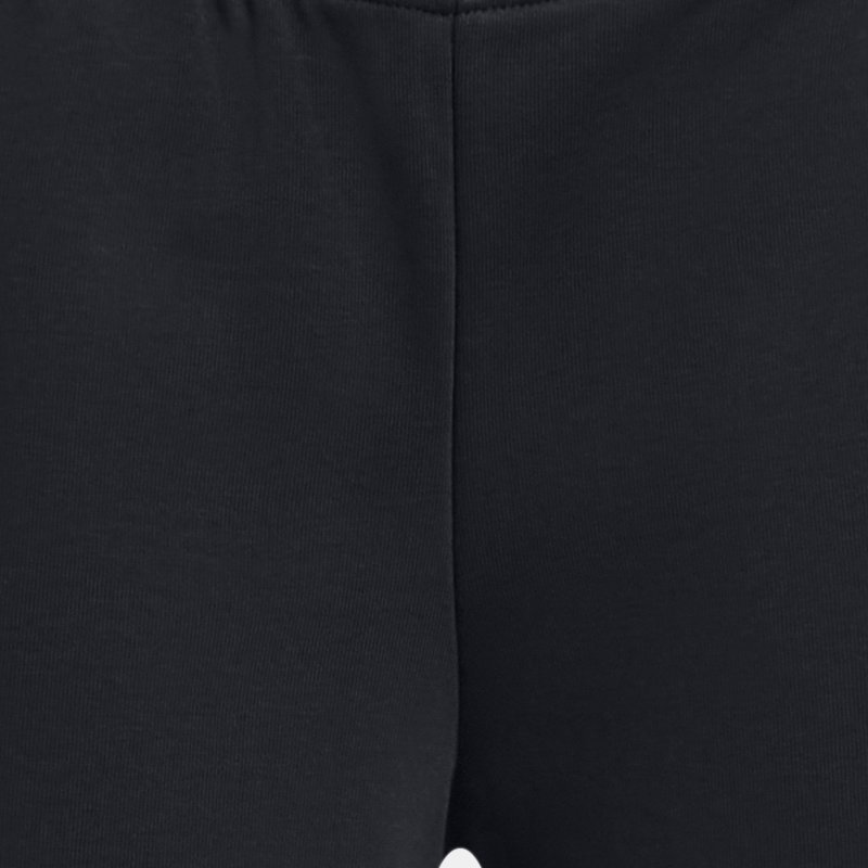 Pantalón corto Under Armour Rival Terry Crossover para niña Negro / Blanco YXS (122 - 127 cm)