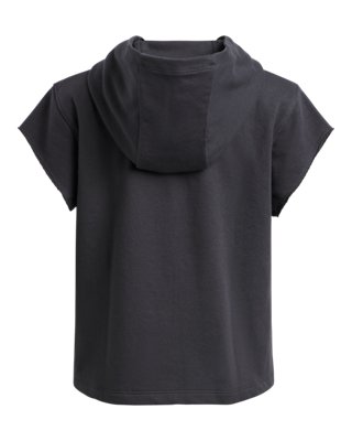 Girls' UA Rival Terry Short Sleeve Hoodie