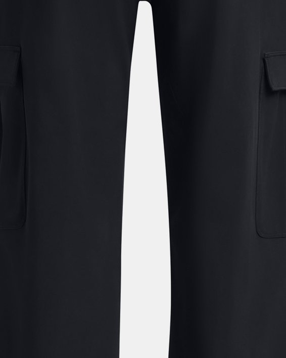 Women's UA Rival Woven Cargo Pants, Black, pdpMainDesktop image number 6