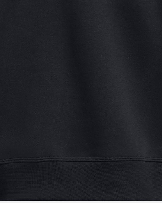Haut court à col ras du cou UA Icon Fleece pour femme, Black, pdpMainDesktop image number 4