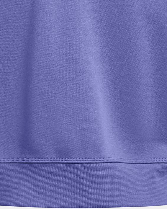 Women's UA Icon Fleece Crop Crew, Purple, pdpMainDesktop image number 4