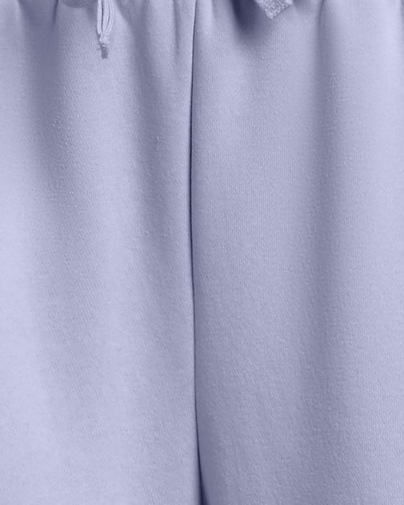 女士UA Rival Fleece短褲 in Purple image number 5