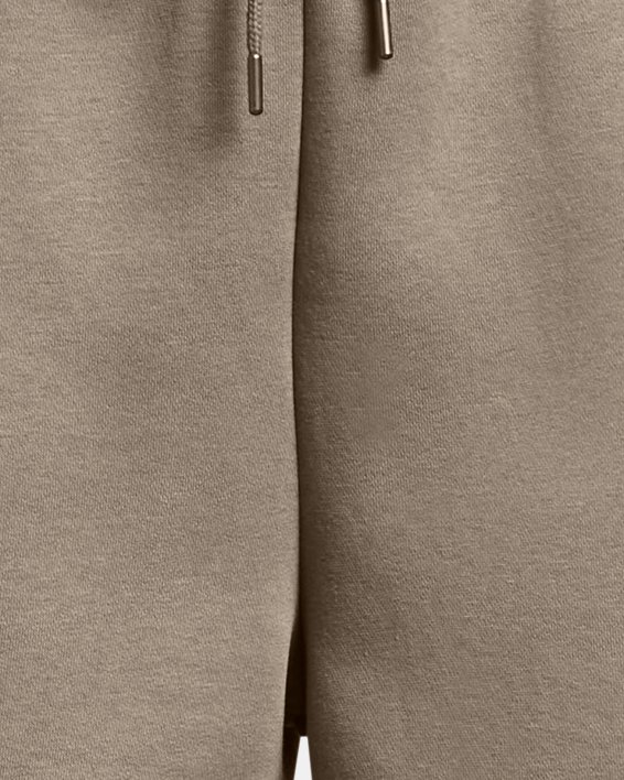 Women's UA Icon Fleece Boyfriend Shorts, Brown, pdpMainDesktop image number 5