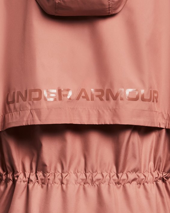 Veste oversize entièrement zippée UA Vanish Elite Woven pour femme, Pink, pdpMainDesktop image number 4