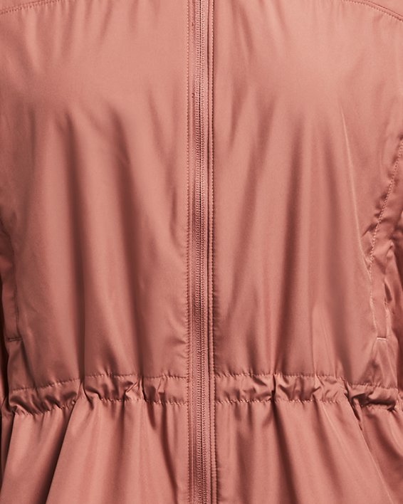 Women's UA Vanish Elite Woven Full-Zip Oversized Jacket in Pink image number 3