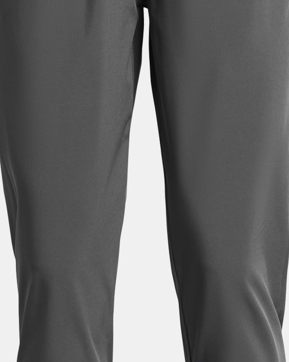 女士UA ArmourSport High-Rise Woven長褲 in Gray image number 4