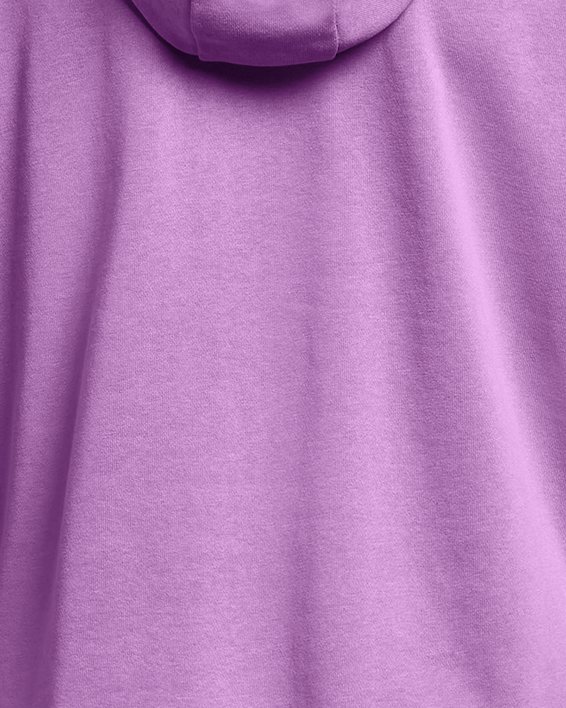 Sweat à capuche oversize UA Rival Terry pour femme, Purple, pdpMainDesktop image number 3